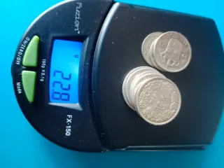 Lote de monedas antiguas de plata