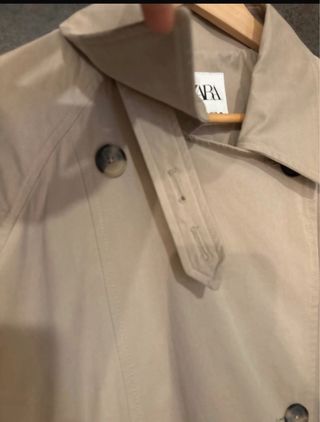 Trench Gabardina Zara S Oversized Clásica