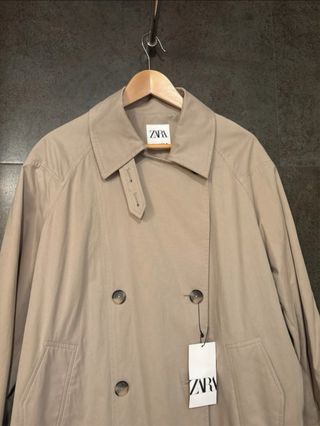 Trench Gabardina Zara S Oversized Clásica
