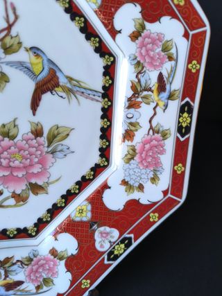 Prato Pássaros 26cm Japão Porcelana