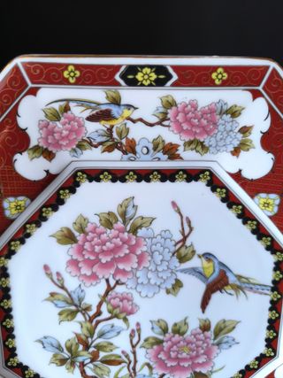 Prato Pássaros 26cm Japão Porcelana