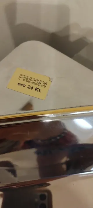 Risottiera vintage manici legno e oro