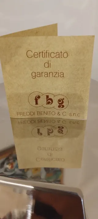 Risottiera vintage manici legno e oro