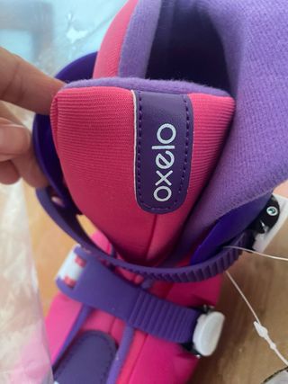 Patines Niña Oxelo Play 3 Rosa Talla 32-34