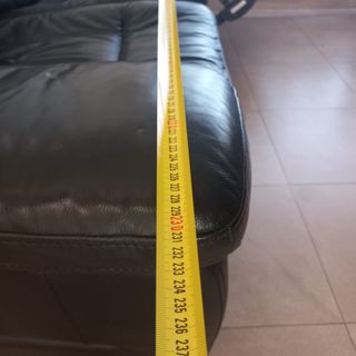 Sofá reclinable piel 3 plazas