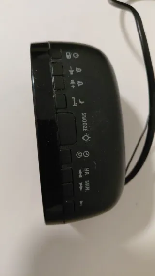 Reloj Despertador Digital Muse Negro