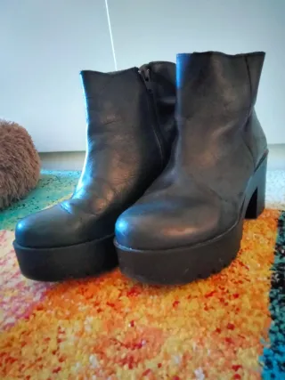 Botines de plataforma negros