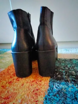 Botines de plataforma negros