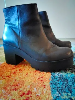 Botines de plataforma negros