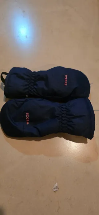 Mono de nieve azul para niño ,botas y manoplas