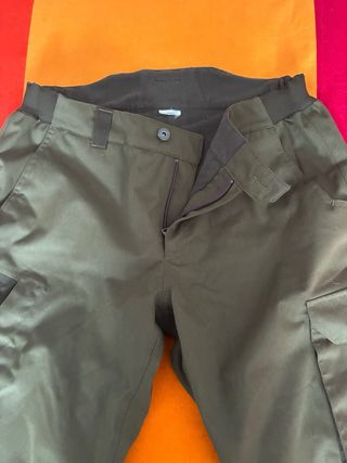 Pantalón de caza impermeable forro polar