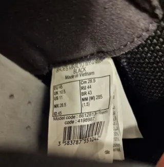 Botas de fútbol viralto stc, negras y talla 45