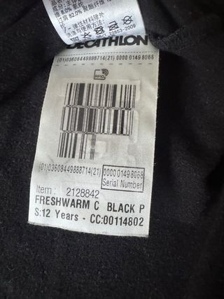 Camiseta Térmica Wedze Negra