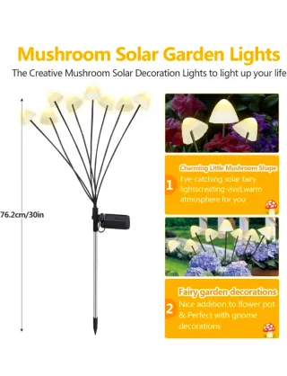 4 Luci Solari Fungo