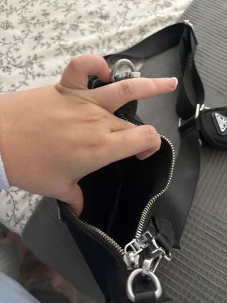 Bolso Prada Negro Nylon con Neceser
