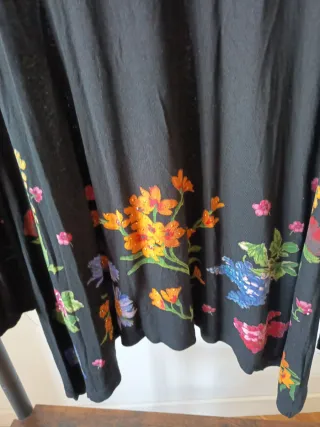 Top Desigual Largo Estampado Floral Talla L