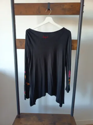 Top Desigual Largo Estampado Floral Talla L