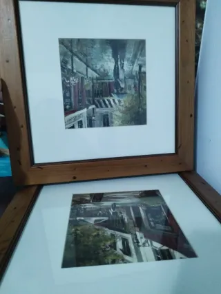 Muebles de madera oscura