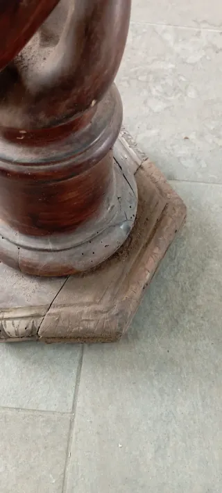 Colonna in legno tornito fine 800