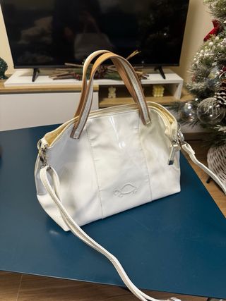 Borsa Carpisa Bianca Lucida con Tartaruga