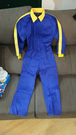 Mono infantil azul y amarillo