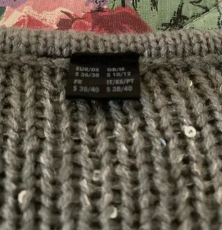 Pullover con paillettes