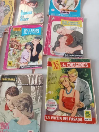 28 novelas antiguas de varios géneros.