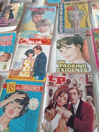 28 novelas antiguas de varios géneros.