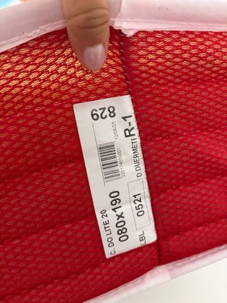 Colchón Viscoelástico 80x120cm Grosor 20cm