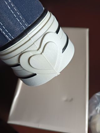 Scarpe sportive alte donna tipo Converse Blu Tg 37