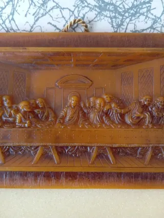 Talla Cera La Última Cena Años 60