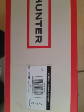 Botas de agua Hunter negras mujer