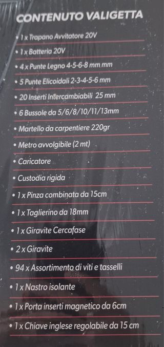 Kit Trapano Avvitatore Dictrolux 20V