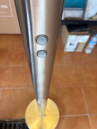 Lámpara de salón plateada