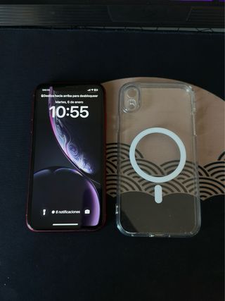 iPhone XR 64GB Rojo (bateria nueva) + Funda