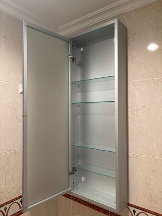 Estanterías de cristal para baño (2 Uds)