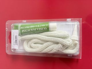 Kit Cuerda Chimenea y Pegamento Cerámico