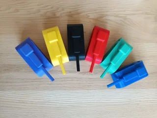 Riproduzioni 3d carrarmati Risiko! colorate