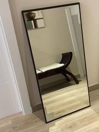 Espejo de pared madera y cristal