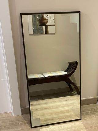 Espejo de pared madera y cristal