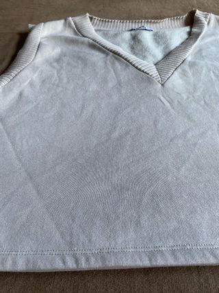 Chaleco Zara Beige Talla XL