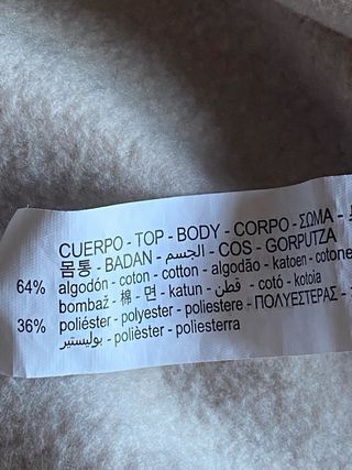 Chaleco Zara Beige Talla XL