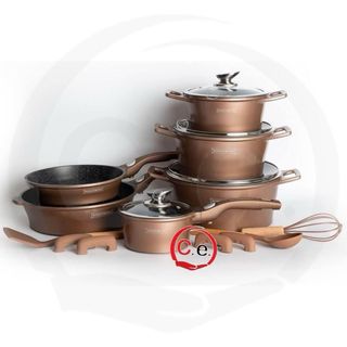 Batteria pentole Royalty Line 14 pezzi color rame