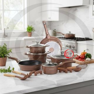 Batteria pentole Royalty Line 14 pezzi color rame