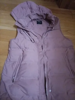 Chaleco acolchado mujer rosa talla única