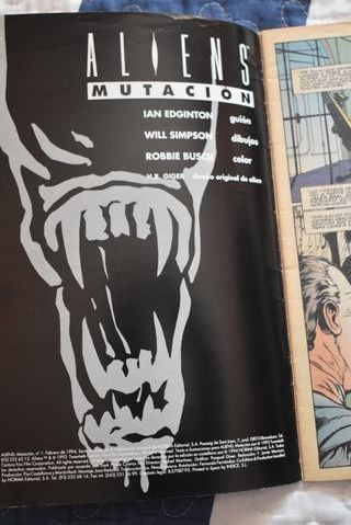 2 Comics Aliens Mutación N 1 y 2 de 4 Norma