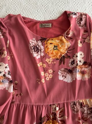 Vestido floral Oxford talla M
