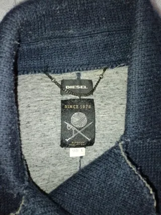 Chaqueta Diesel Azul Doble Botonadura