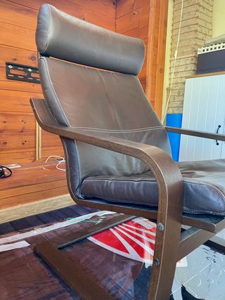 Butaca IKEA Poäng Piel Marrón