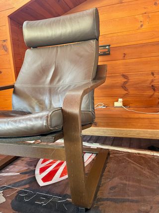 Butaca IKEA Poäng Piel Marrón